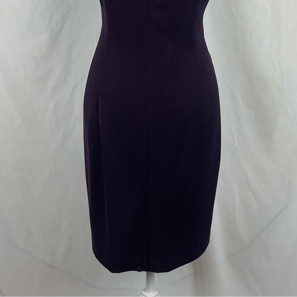 Talbots Eggplant Career Academia Minimalist Shift Dress NWOT Size 10 - Picture 7 of 14